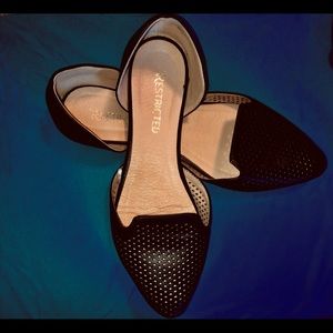 Restricted Perforated Leather Flats
